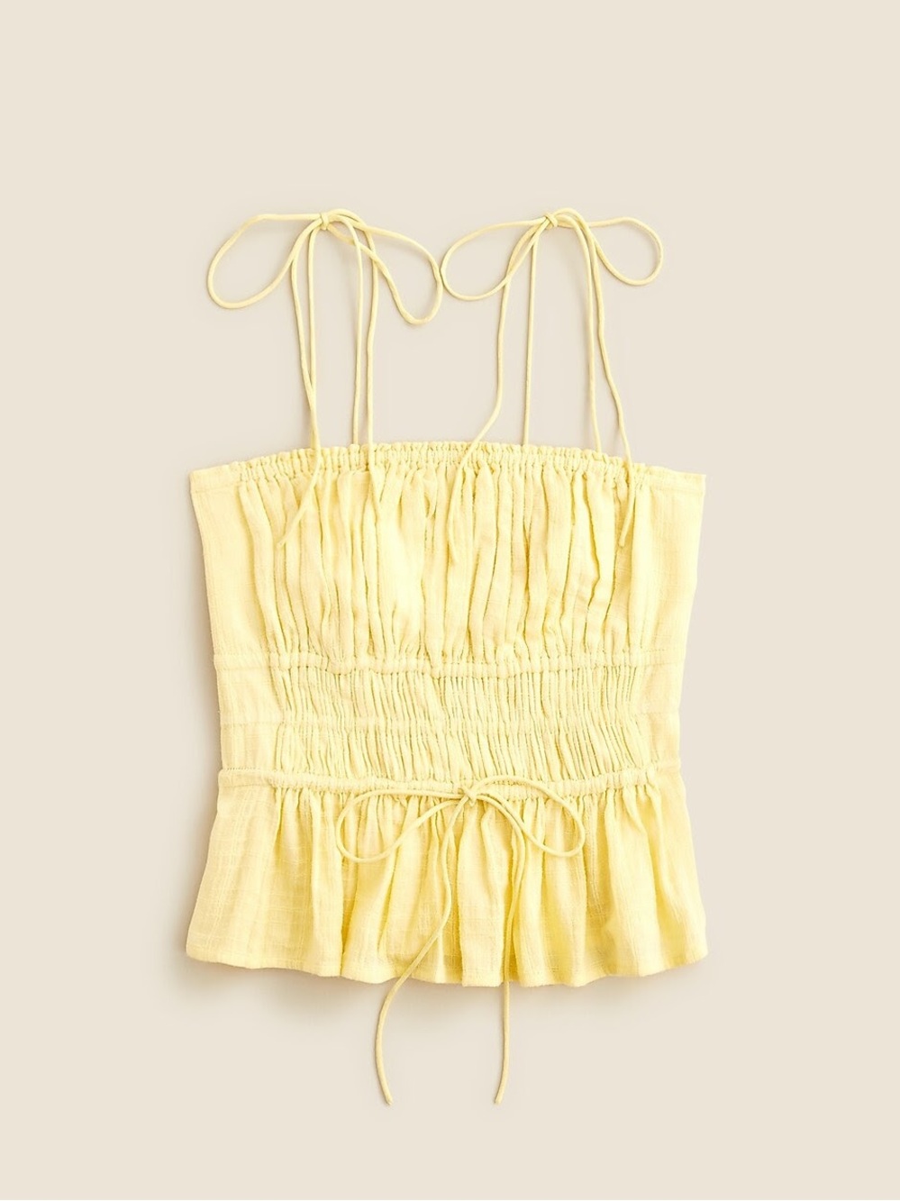 Jcrew Clio top in textured gauze - Large- Fresh Lemon Yellow - worn once!